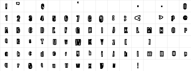 Skippy Greeny Regular font glyphpreview