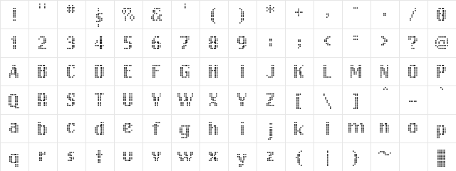 FreeDesign001Bitbit Regular font glyphpreview