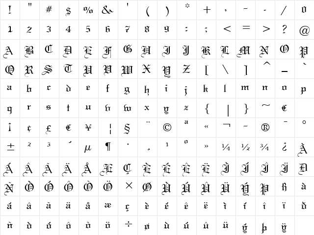 UVN Dam Cuoi Regular font glyphpreview