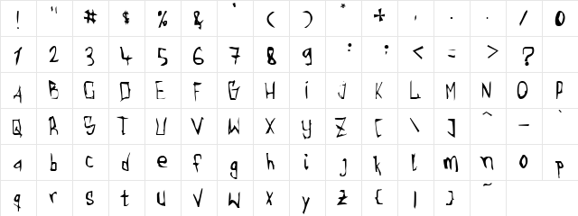 Leopard Pace Regular font glyphpreview