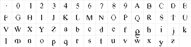 TV Times Regular font glyphpreview