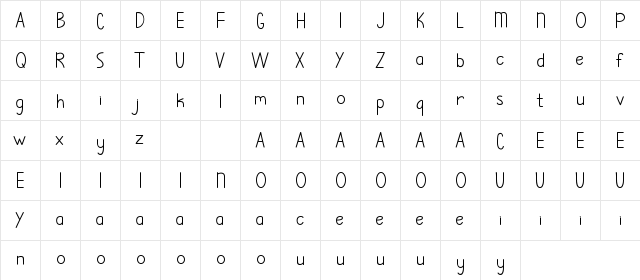 Sandwell DEMO Sans Regular font glyphpreview