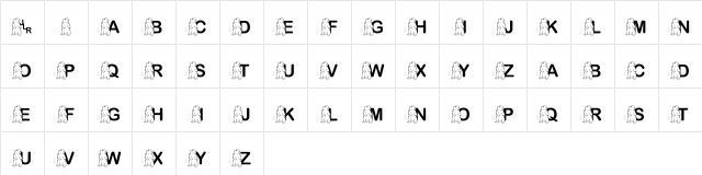 FL Punxsutawney Phil Regular font glyphpreview