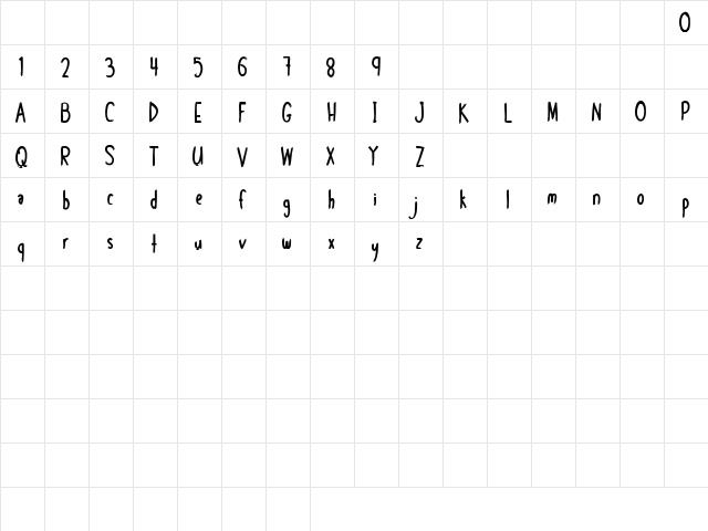 Shelomy Regular font glyphpreview