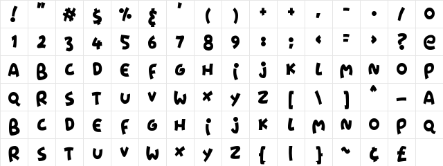 Pumpkin Soup Regular font glyphpreview