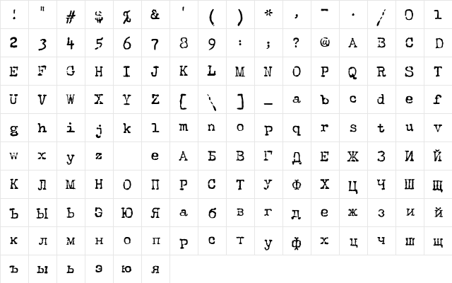 The Quest Normal font glyphpreview