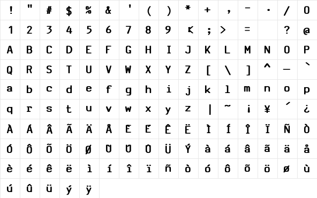 SV Basic Manual Bold font glyphpreview