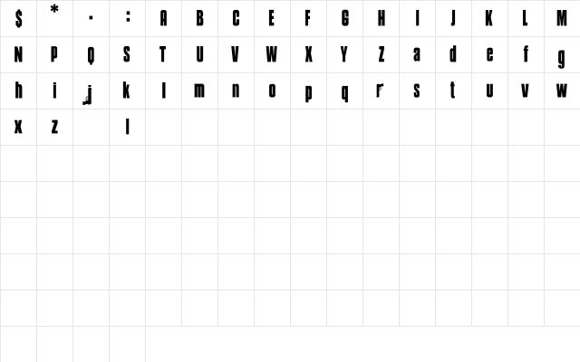 Soprano Demo Normal font glyphpreview