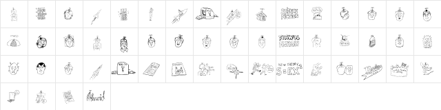 Fandom Dingbats Regular font glyphpreview