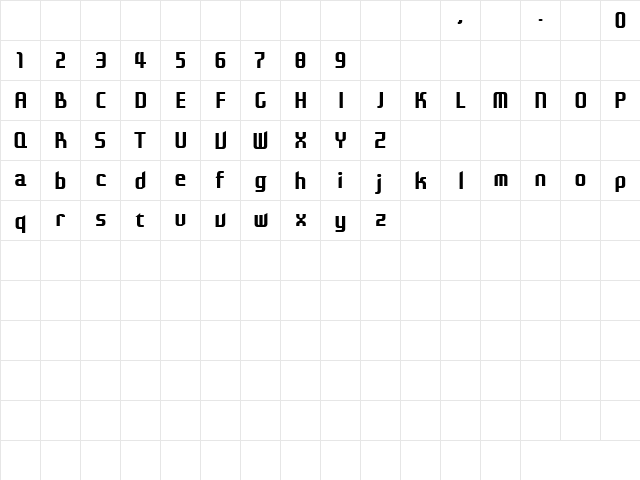 Eleme S Sans HBold Regular font glyphpreview
