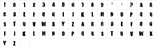 FireBomb Regular font glyphpreview