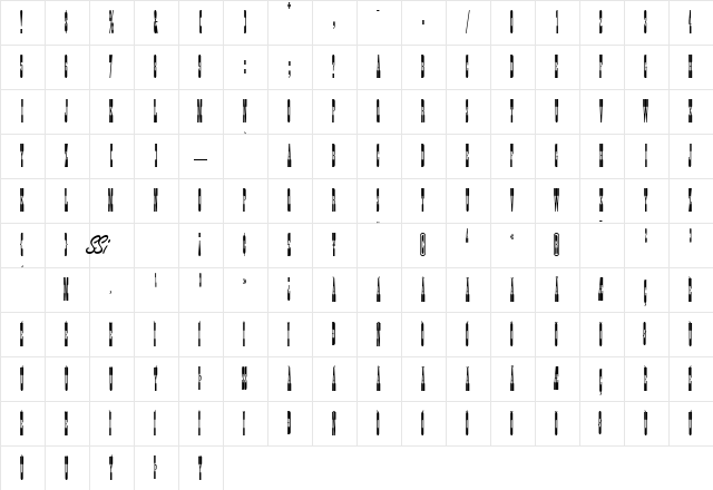 Tumbleweed SSi Regular font glyphpreview