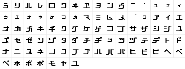 Star Trek Regular font glyphpreview