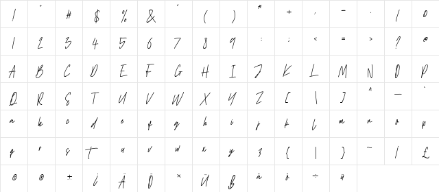 Antilkat Regular font glyphpreview
