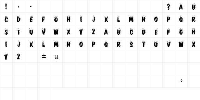 FirebugCapsSSK Regular font glyphpreview