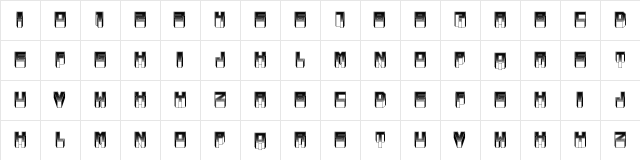 Metallic Soft Light Regular font glyphpreview