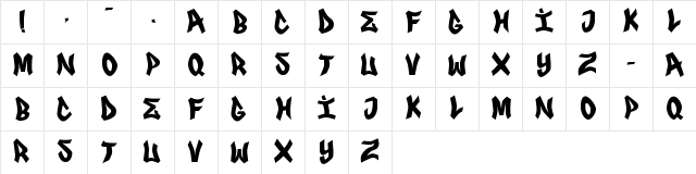 FRS GENUINO Regular font glyphpreview