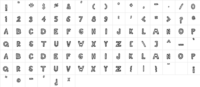 Nash TuckerBlue font glyphpreview