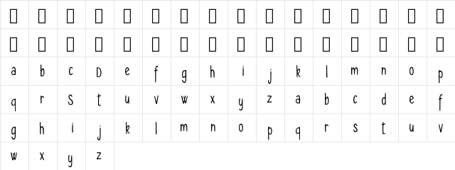 Seryfan Demo font glyphpreview