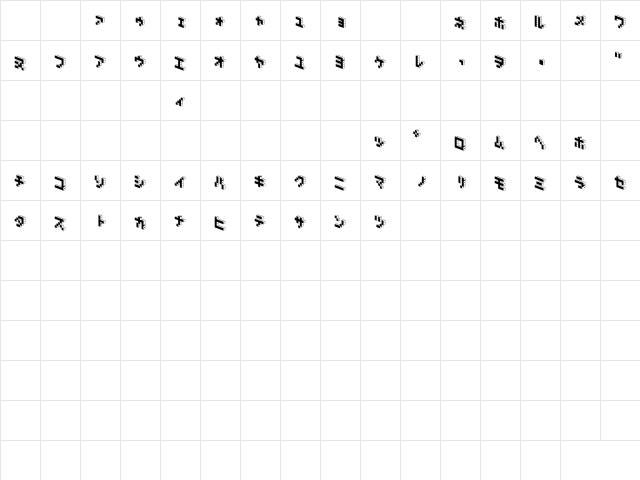 DemonCubicBlock NKP Black Regular font glyphpreview
