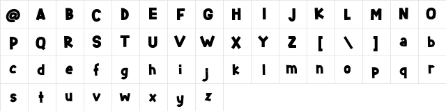 Starlight DEMO Regular font glyphpreview