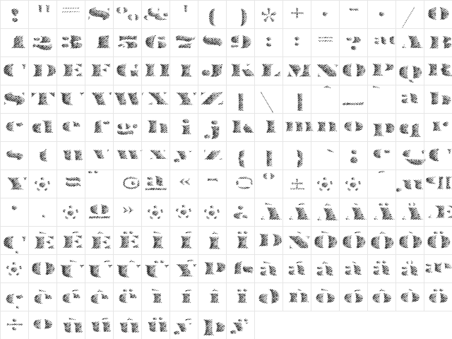 FederalTwelve Medium font glyphpreview