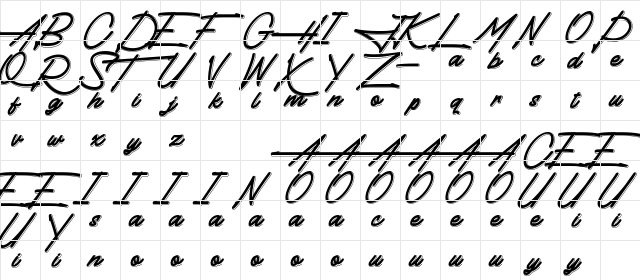 Thundergood Regular font glyphpreview