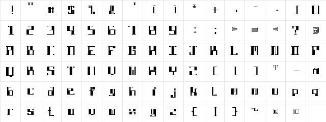 DBE-Lithium DBE-Lithium font glyphpreview