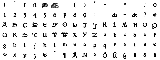 SerpentisBlack Regular font glyphpreview