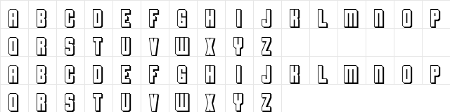 Flashback Regular font glyphpreview