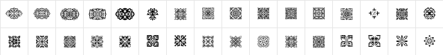 SL Square Ornaments SL Square Ornaments font glyphpreview