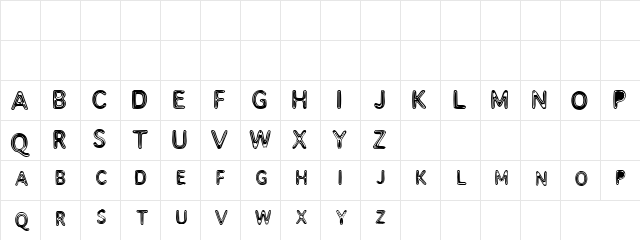 roundinround Regular font glyphpreview