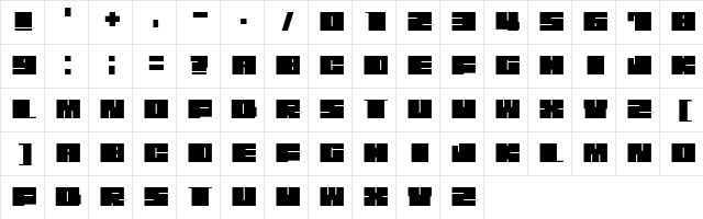 Fat Ultra font glyphpreview