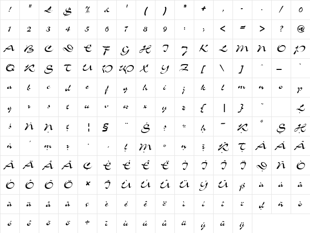 Skt Shotgun Regular font glyphpreview
