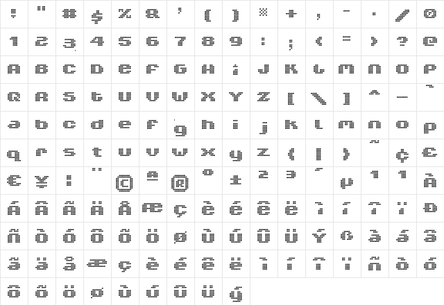V5 Xtender LoinBack font glyphpreview
