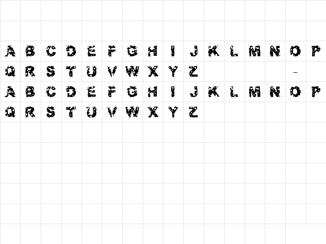 Target Practice Regular font glyphpreview