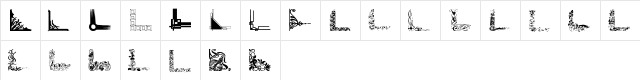 Vintage Decorative Corners 30 Regular font glyphpreview