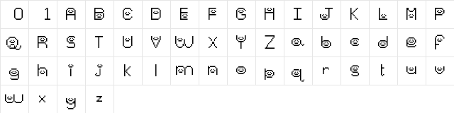 Emoticon Regular font glyphpreview