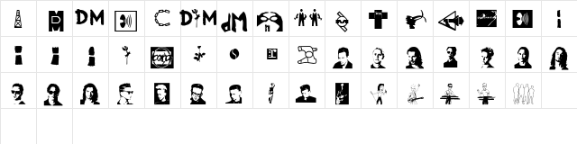 Modebats Regular font glyphpreview