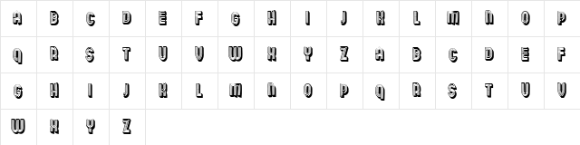 Wooden Planks Bold font glyphpreview