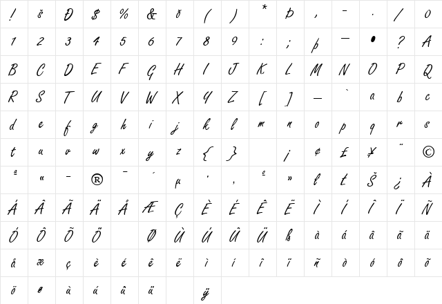 TOFTLUND Regular font glyphpreview