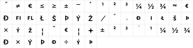 Scala Sans Bold Exp SC font glyphpreview