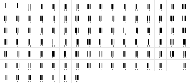 IntHrP48DlTt Normal font glyphpreview