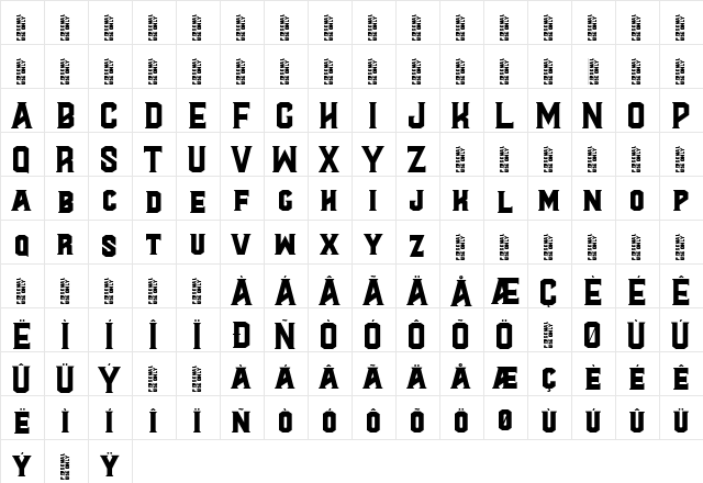 Al Valenciaga PersonalUseOnly Normal font glyphpreview