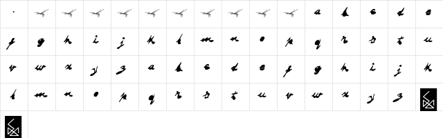 DRAGONFLY saji DRAGONFLY saji font glyphpreview