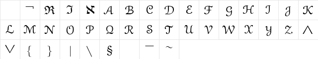eusm8 Regular font glyphpreview