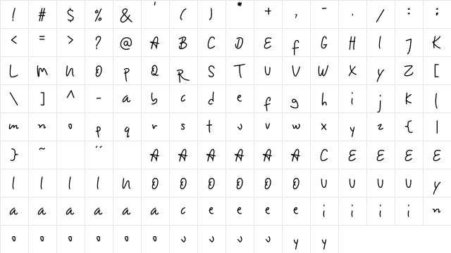 Lotterdam Regular font glyphpreview