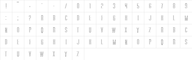 Trio Regular font glyphpreview