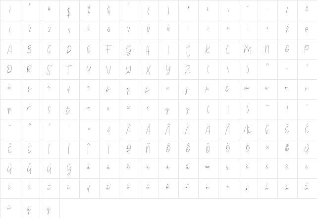 tour de france Regular font glyphpreview