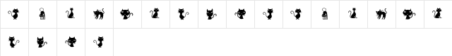 Cats Regular font glyphpreview